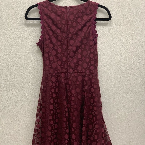 Lily Rose Maroon juniors dress - Picture 3 of 5